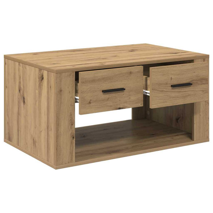 Masă de cafea Stejar Artizanal 80 x 50 x 40 cm Lemn compozit - WALTI WALTI