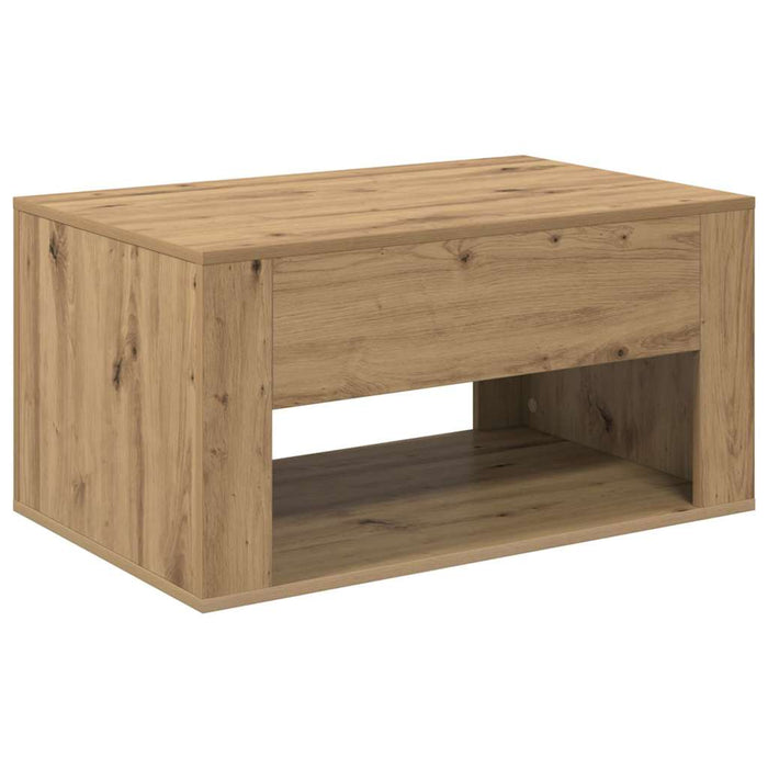 Masă de cafea Stejar Artizanal 80 x 50 x 40 cm Lemn compozit - WALTI WALTI