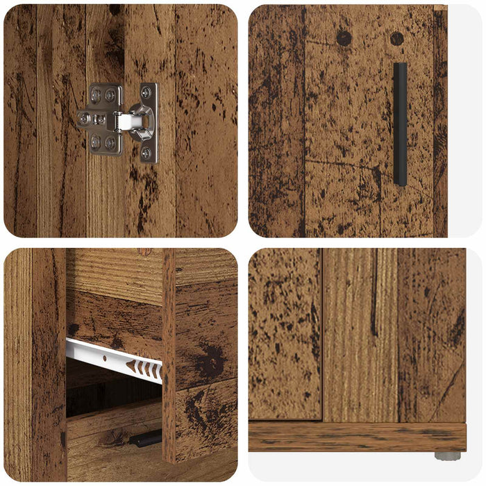 Bufet cu sertar Lemn vechi 100 x 33 x 59.5 cm Lemn compozit - WALTI WALTI