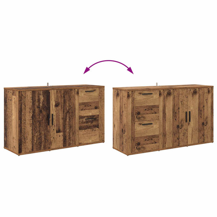 Bufet cu sertar Lemn vechi 100 x 33 x 59.5 cm Lemn compozit - WALTI WALTI