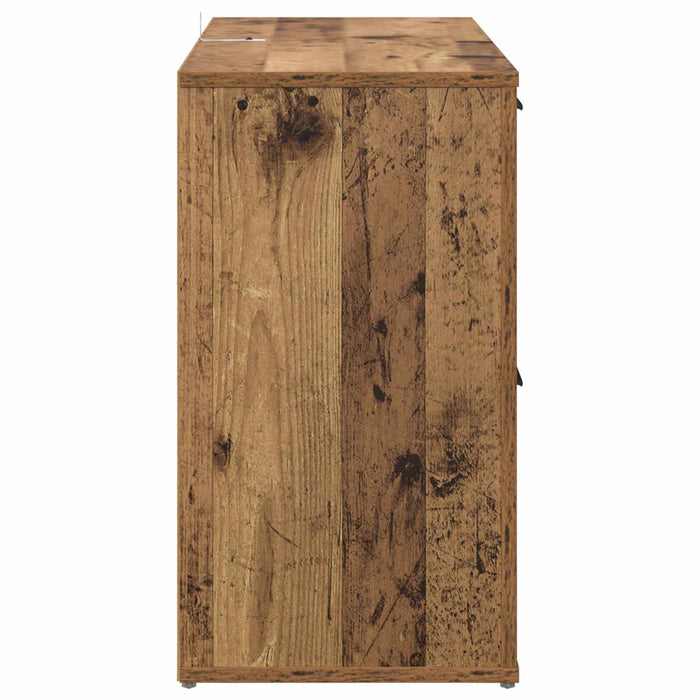 Bufet cu sertar Lemn vechi 100 x 33 x 59.5 cm Lemn compozit - WALTI WALTI