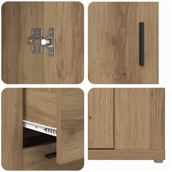 Bufet Stejar Artizanal 100 x 33 x 59.5 cm Lemn compozit - WALTI WALTI