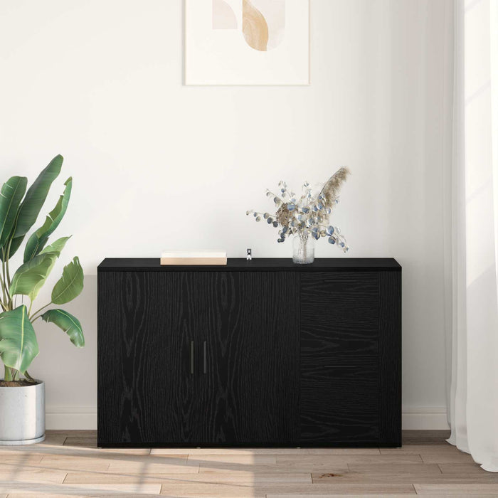 Bufet cu sertar Stejar Negru 100 x 33 x 59.5 cm Lemn compozit - WALTI WALTI