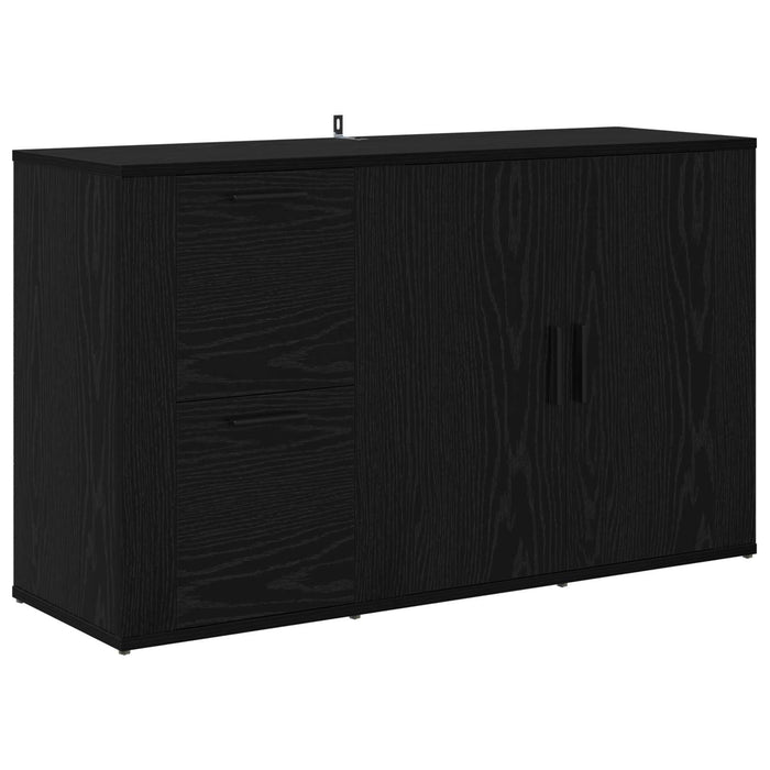 Bufet cu sertar Stejar Negru 100 x 33 x 59.5 cm Lemn compozit - WALTI WALTI