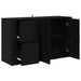 Bufet cu sertar Stejar Negru 100 x 33 x 59.5 cm Lemn compozit - WALTI WALTI