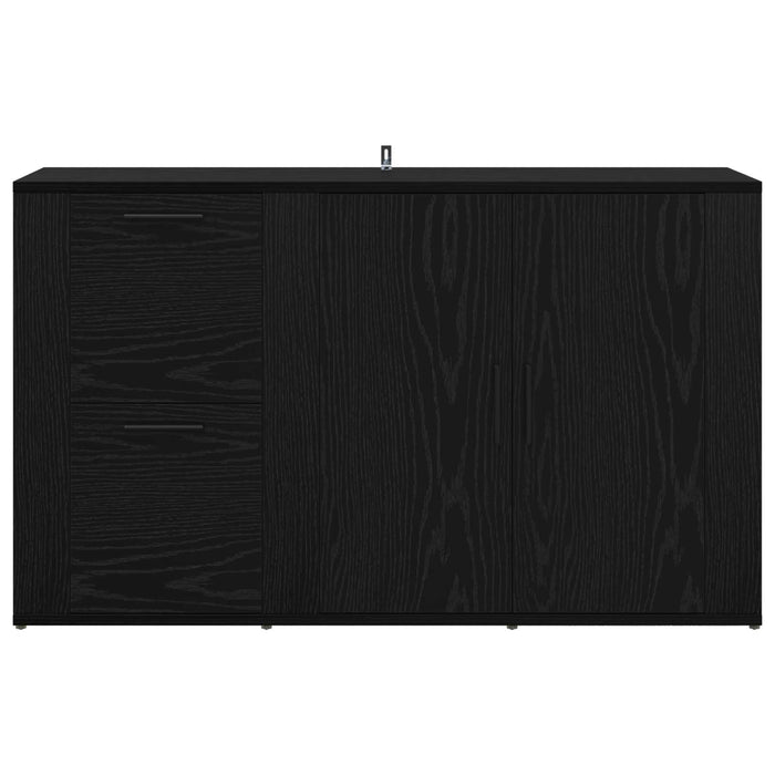 Bufet cu sertar Stejar Negru 100 x 33 x 59.5 cm Lemn compozit - WALTI WALTI