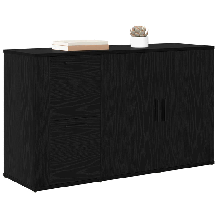 Bufet cu sertar Stejar Negru 100 x 33 x 59.5 cm Lemn compozit - WALTI WALTI