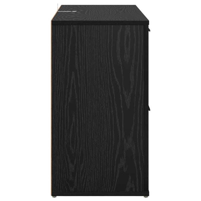 Bufet cu sertar Stejar Negru 100 x 33 x 59.5 cm Lemn compozit - WALTI WALTI