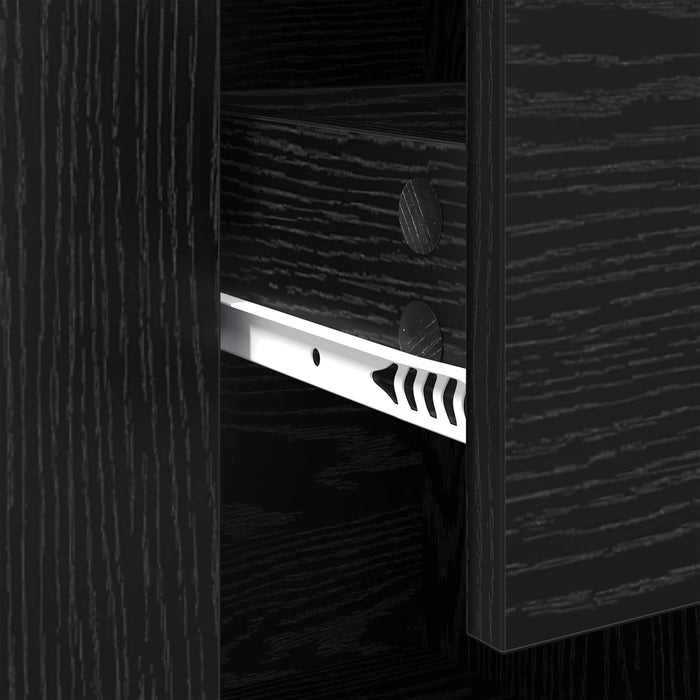 Bufet cu sertar Stejar Negru 100 x 30 x 59,5 cm Lemn compozit - WALTI WALTI