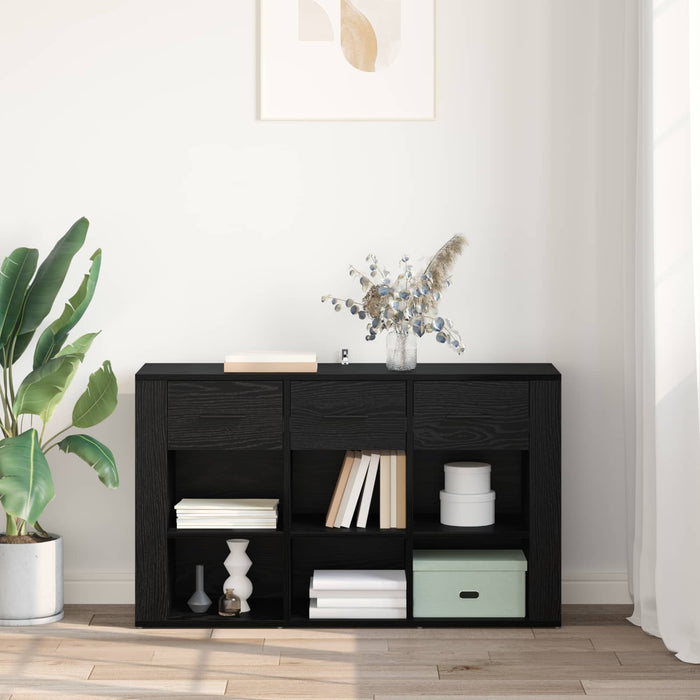 Bufet cu sertar Stejar Negru 100 x 30 x 59,5 cm Lemn compozit - WALTI WALTI