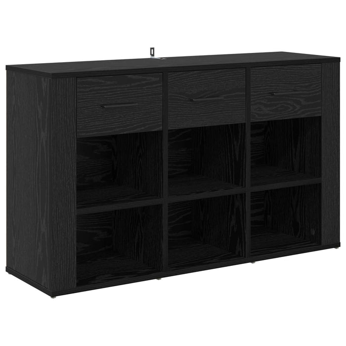 Bufet cu sertar Stejar Negru 100 x 30 x 59,5 cm Lemn compozit - WALTI WALTI