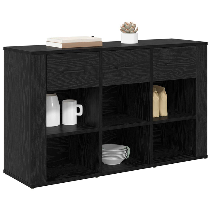 Bufet cu sertar Stejar Negru 100 x 30 x 59,5 cm Lemn compozit - WALTI WALTI