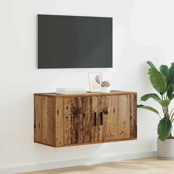 Dulap TV montat pe perete Lemn vechi 80 x 34.5 x 40 cm - WALTI WALTI