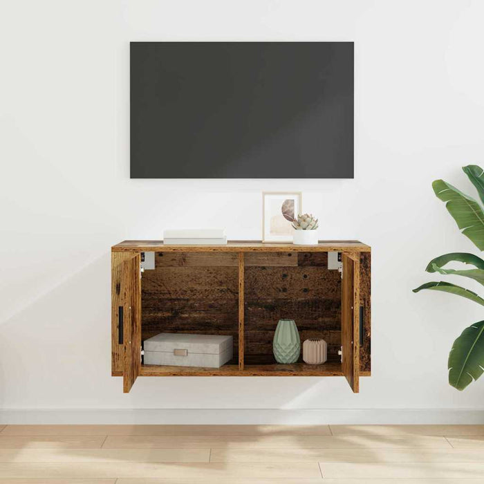 Dulap TV montat pe perete Lemn vechi 80 x 34.5 x 40 cm - WALTI WALTI