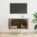 Dulap TV montat pe perete stejar artizanal 80 x 34.5 x 40 cm - WALTI WALTI