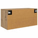Dulap TV montat pe perete stejar artizanal 80 x 34.5 x 40 cm - WALTI WALTI