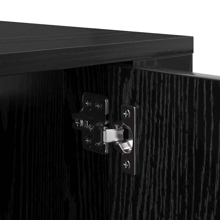 Dulap TV montat pe perete Stejar negru 80 x 34.5 x 40 cm - WALTI WALTI