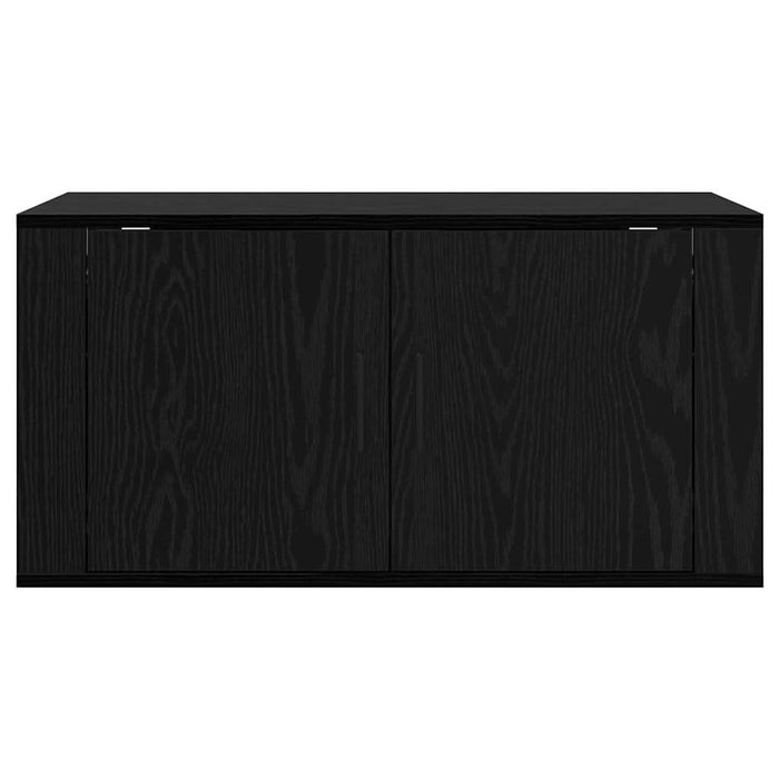 Dulap TV montat pe perete Stejar negru 80 x 34.5 x 40 cm - WALTI WALTI