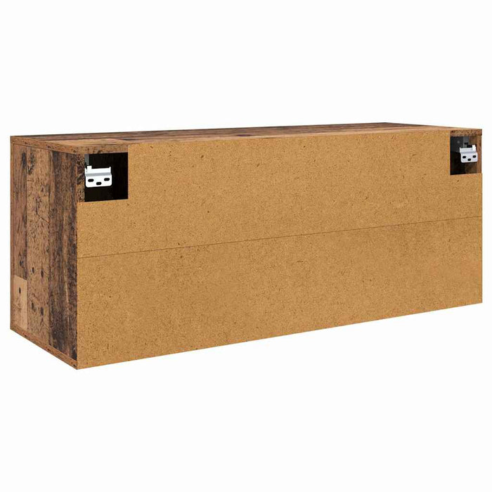 Dulap TV montat pe perete Lemn Vechi 100 x 34,5 x 40 cm - WALTI WALTI