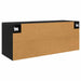 Dulap TV montat pe perete Stejar Negru 100 x 34,5 x 40 cm - WALTI WALTI