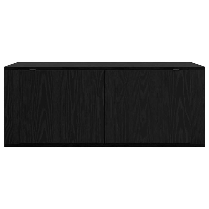 Dulap TV montat pe perete Stejar Negru 100 x 34,5 x 40 cm - WALTI WALTI