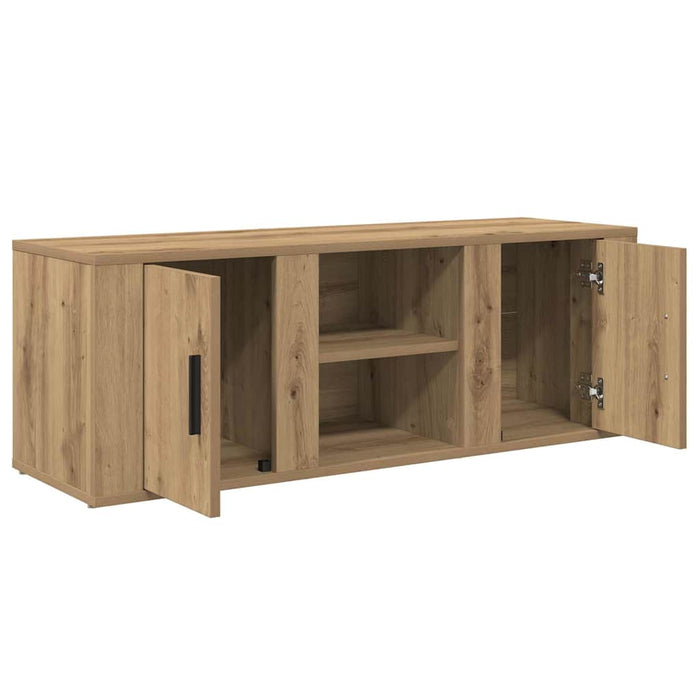 Cabinet TV Stejar Artizanal 100 x 31,5 x 35 cm Lemn compozit - WALTI WALTI