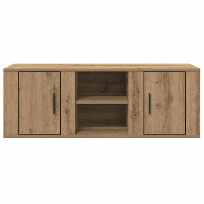 Cabinet TV Stejar Artizanal 100 x 31,5 x 35 cm Lemn compozit - WALTI WALTI