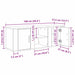 Cabinet TV Stejar Artizanal 100 x 31,5 x 35 cm Lemn compozit - WALTI WALTI
