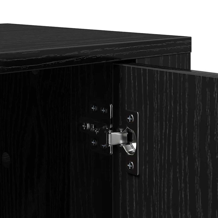 Cabinet TV Stejar Negru 100 x 31,5 x 35 cm Lemn compozit - WALTI WALTI