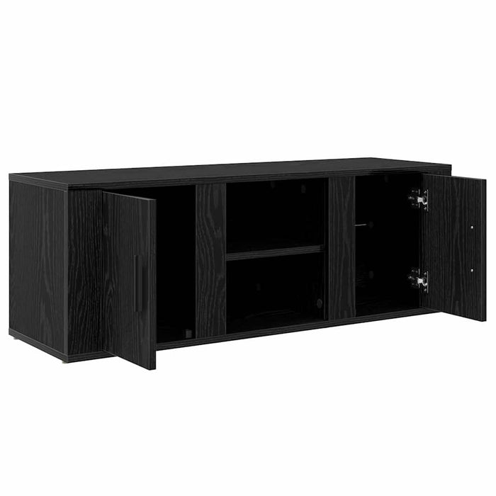 Cabinet TV Stejar Negru 100 x 31,5 x 35 cm Lemn compozit - WALTI WALTI