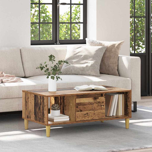 Masă de cafea Lemn Vechi 90 x 50 x 26.5 cm Lemn compozit - WALTI WALTI