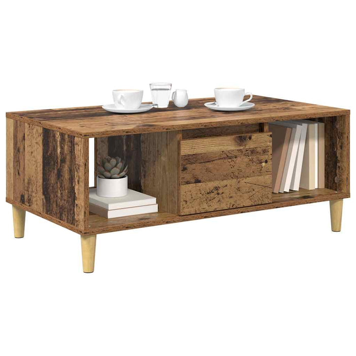 Masă de cafea Lemn Vechi 90 x 50 x 26.5 cm Lemn compozit - WALTI WALTI
