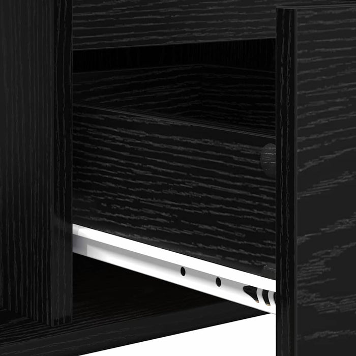 Masă de cafea Stejar Negru 90 x 50 x 26.5 cm Lemn compozit - WALTI WALTI
