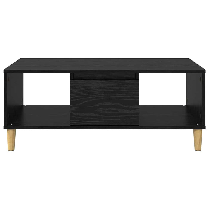 Masă de cafea Stejar Negru 90 x 50 x 26.5 cm Lemn compozit - WALTI WALTI