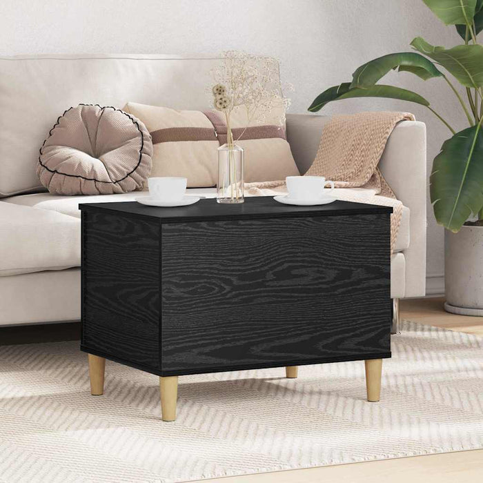 Dulap de noapte Stejar Negru 60 x 44,5 x 45 cm Lemn compozit - WALTI WALTI