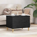 Dulap de noapte Stejar Negru 60 x 44,5 x 45 cm Lemn compozit - WALTI WALTI