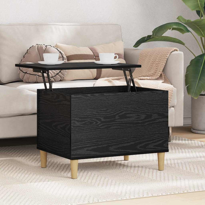 Dulap de noapte Stejar Negru 60 x 44,5 x 45 cm Lemn compozit - WALTI WALTI