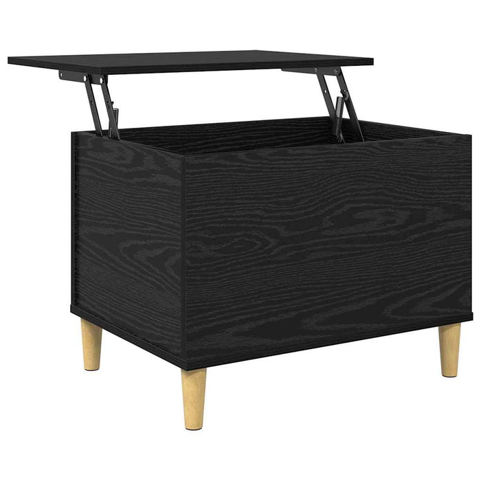 Dulap de noapte Stejar Negru 60 x 44,5 x 45 cm Lemn compozit - WALTI WALTI