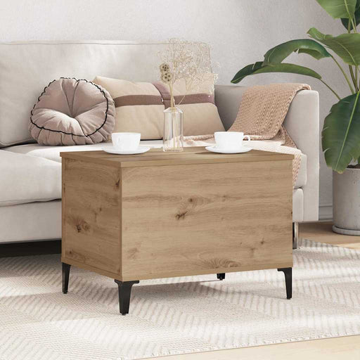 Masă de cafea Stejar Artizanal 60 x 44,5 x 45 cm Lemn compozit - WALTI WALTI