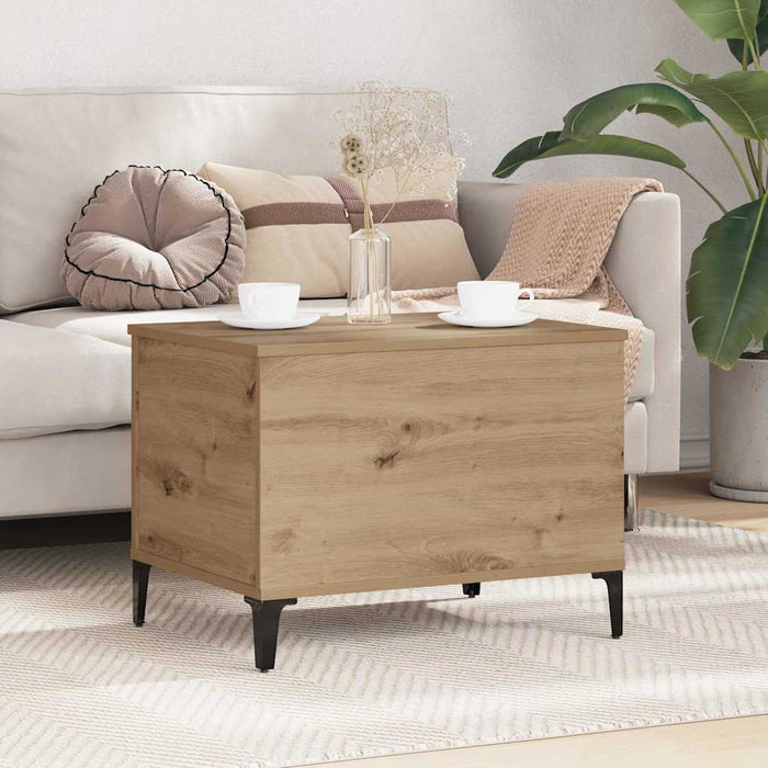 Masă de cafea Stejar Artizanal 60 x 44,5 x 45 cm Lemn compozit - WALTI WALTI