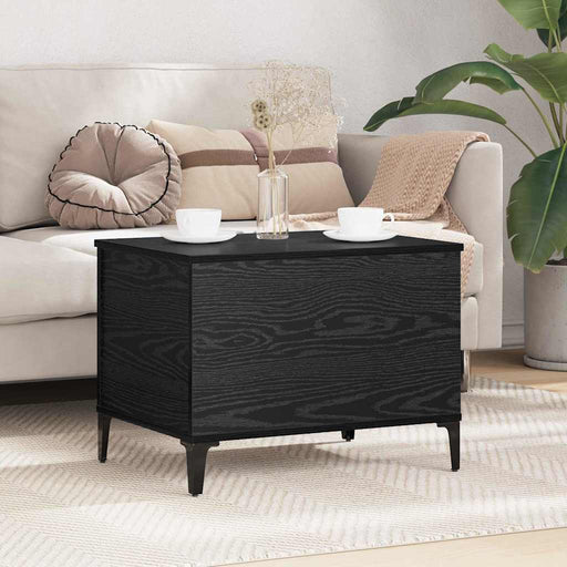 Masă de cafea Stejar Negru 60 x 44,5 x 45 cm Lemn compozit - WALTI WALTI