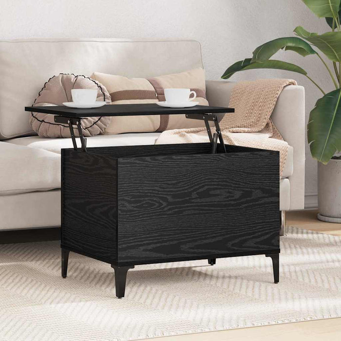 Masă de cafea Stejar Negru 60 x 44,5 x 45 cm Lemn compozit - WALTI WALTI