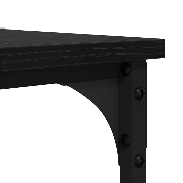 Masă laterală Manual Stejar Negru 40 x 30 x 75 cm Lemn compozit - WALTI WALTI