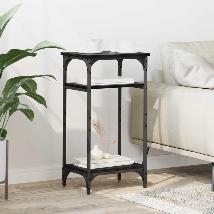 Masă laterală Manual Stejar Negru 40 x 30 x 75 cm Lemn compozit - WALTI WALTI