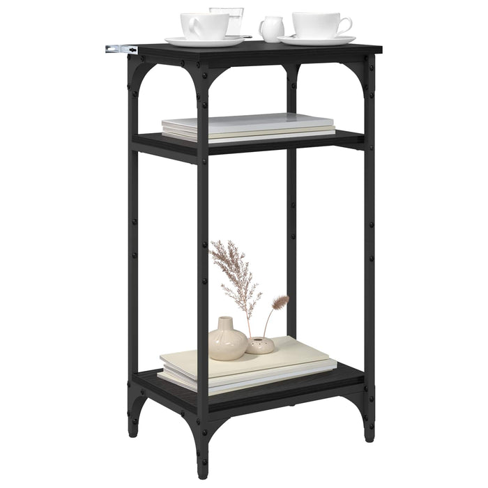 Masă laterală Manual Stejar Negru 40 x 30 x 75 cm Lemn compozit - WALTI WALTI