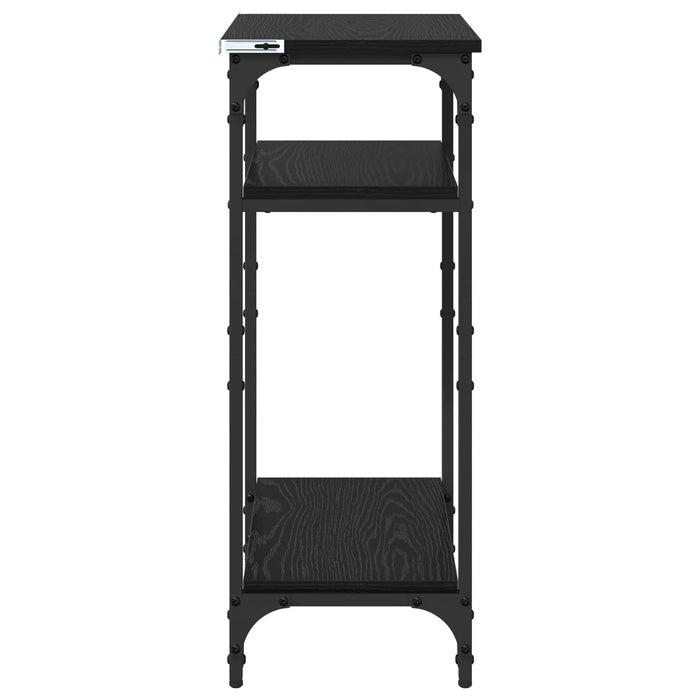 Masă laterală Manual Stejar Negru 40 x 30 x 75 cm Lemn compozit - WALTI WALTI