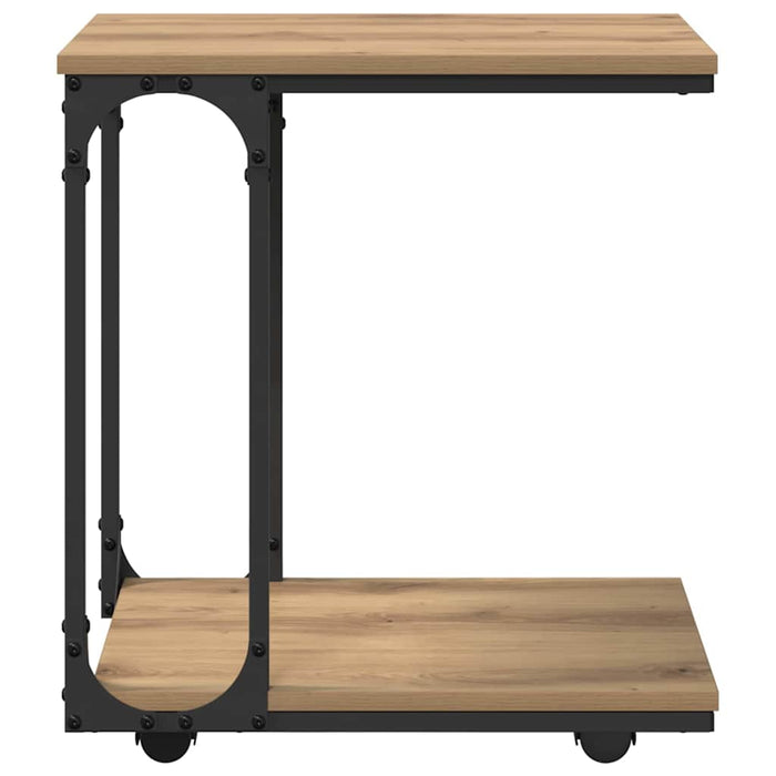 Masă laterală Stejar Artizanal 50 x 35 x 55.5 cm Lemn compozit - WALTI WALTI