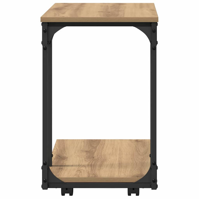 Masă laterală Stejar Artizanal 50 x 35 x 55.5 cm Lemn compozit - WALTI WALTI