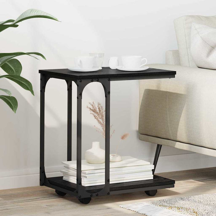Masă laterală Stejar Negru 50 x 35 x 55.5 cm Lemn compozit - WALTI WALTI