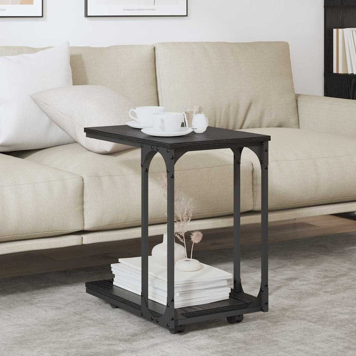 Masă laterală Stejar Negru 50 x 35 x 55.5 cm Lemn compozit - WALTI WALTI